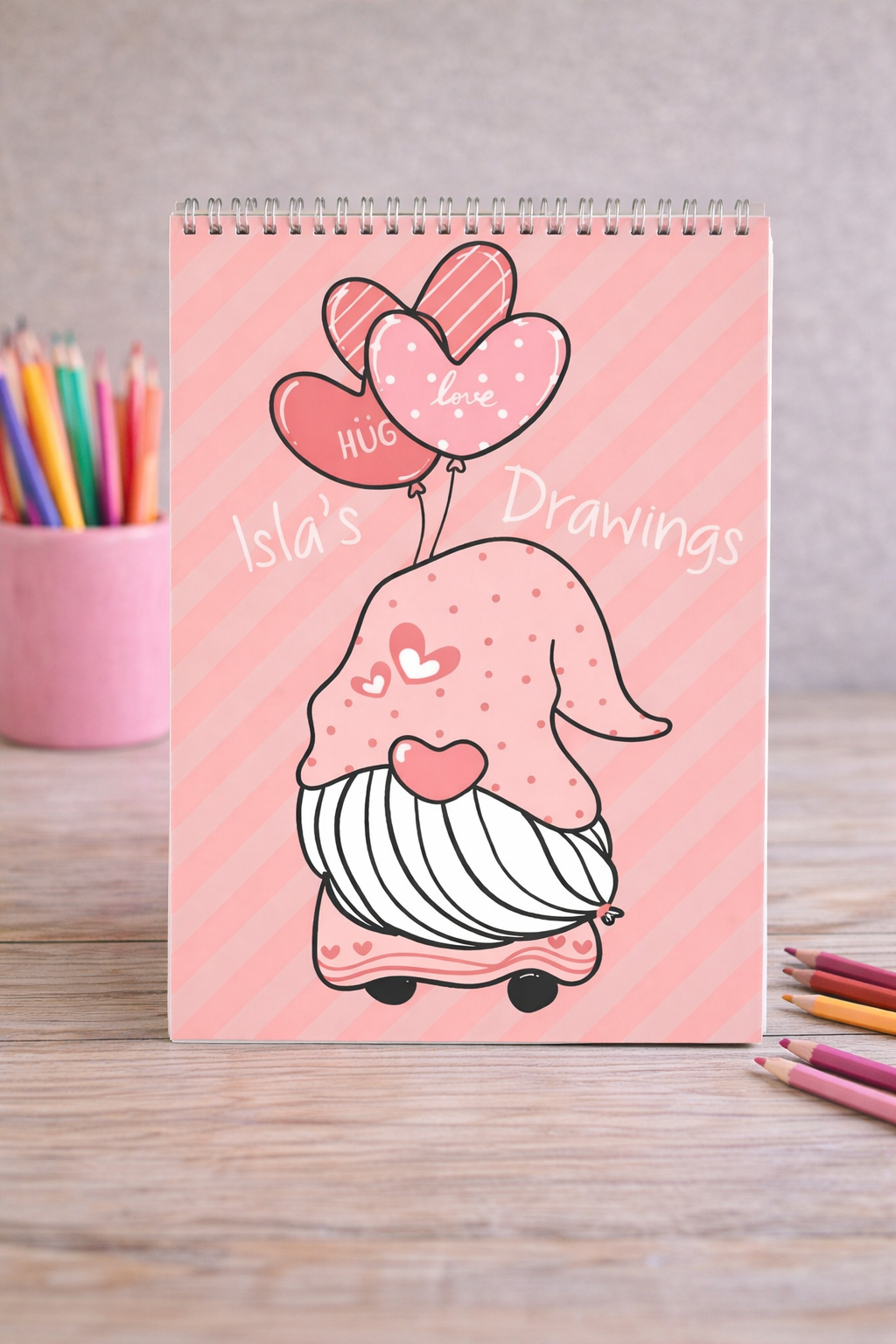 Personalised Gnome Sketchbook