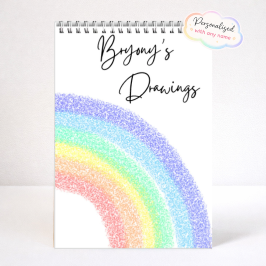 Personalised Rainbow Sketchbook