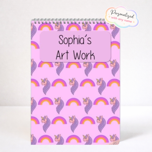 Personalised unicorn Sketchbook