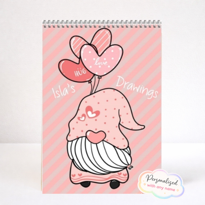 Personalised Gnome Sketchbook