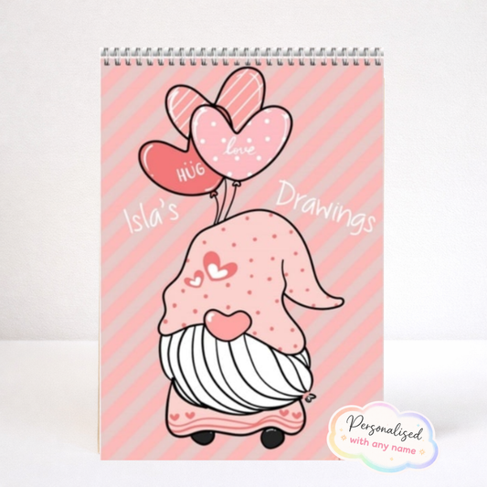 Personalised Gnome Sketchbook