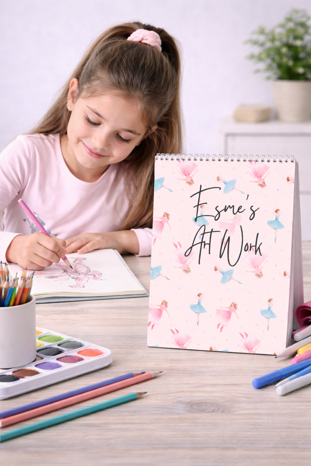 Personalised ballerina Sketchbook