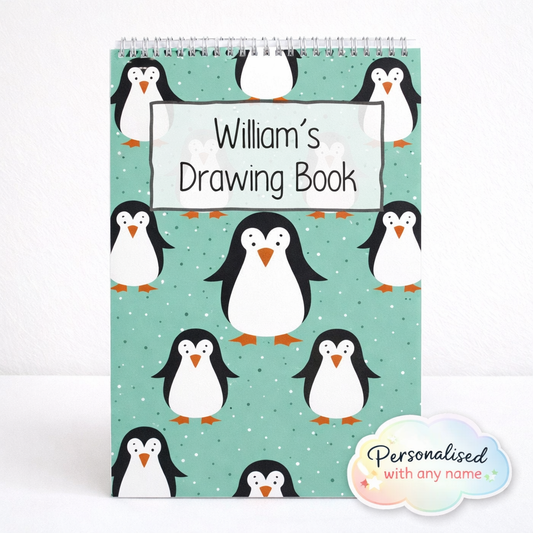 Personalised Penquin Sketchbook