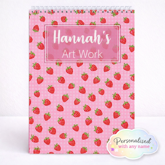 Personalised Strawberries Sketchbook