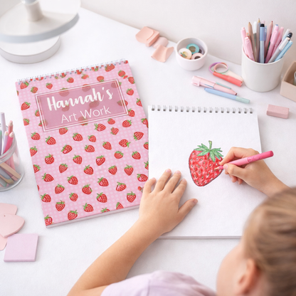 Personalised Strawberries Sketchbook