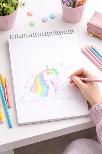 Personalised Rainbow Sketchbook