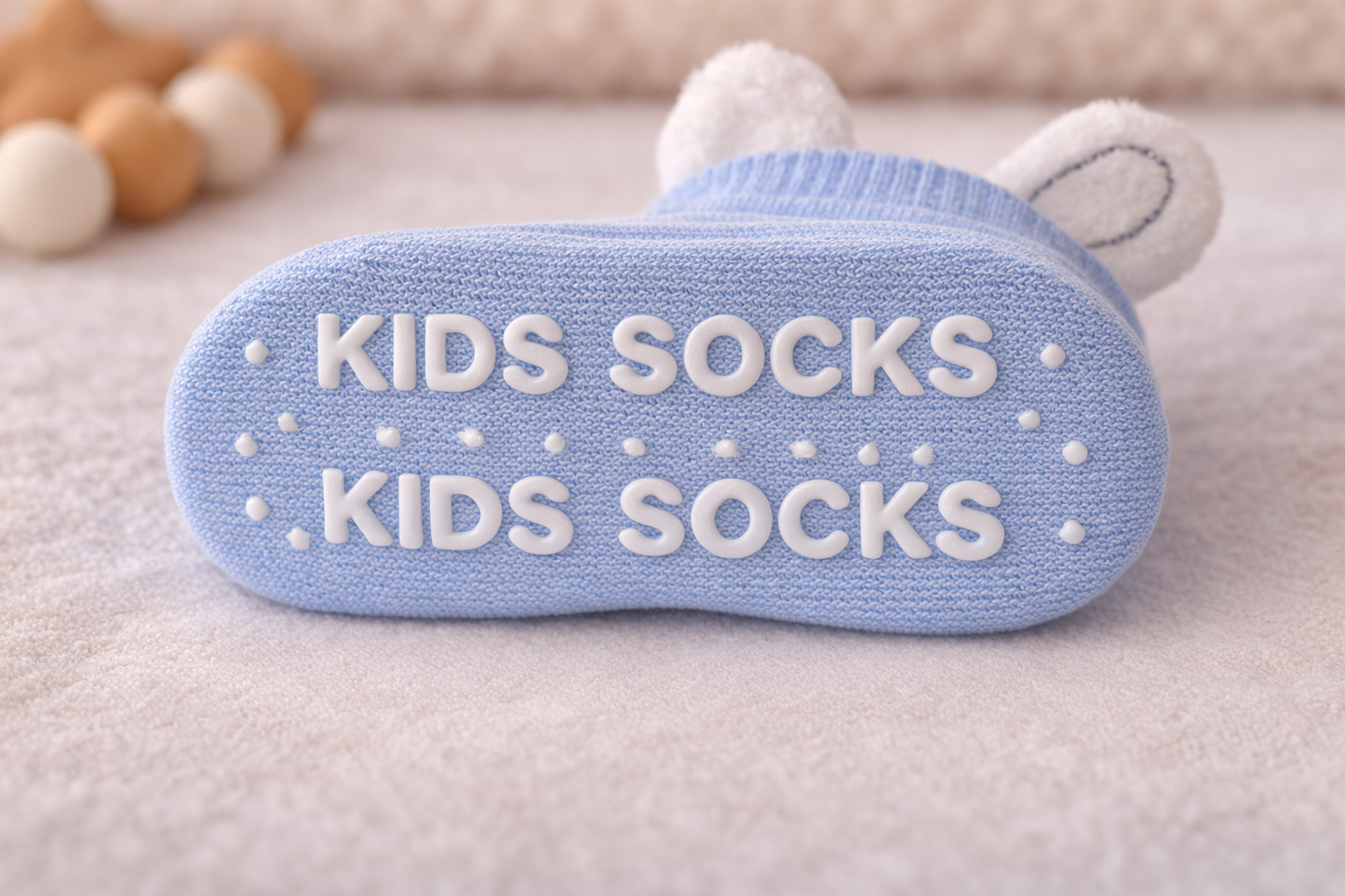 Blue Bunny Non-Slip Baby Socks