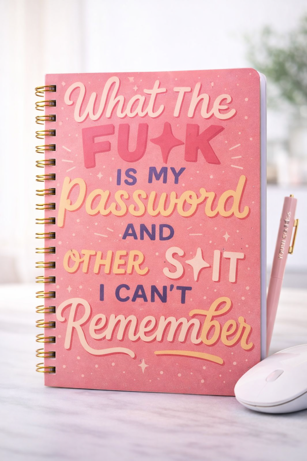 Funny Password Notebook | What The Fk Is My Password