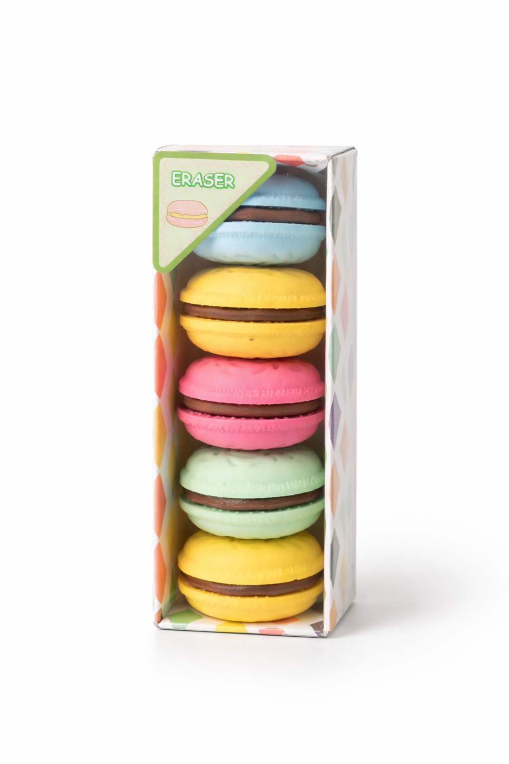 Macaron Eraser Set