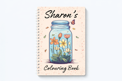 Life in Jars Colouring Book | A4 Adult Colouring Book | Relaxing Creative Activity | Gift for Her