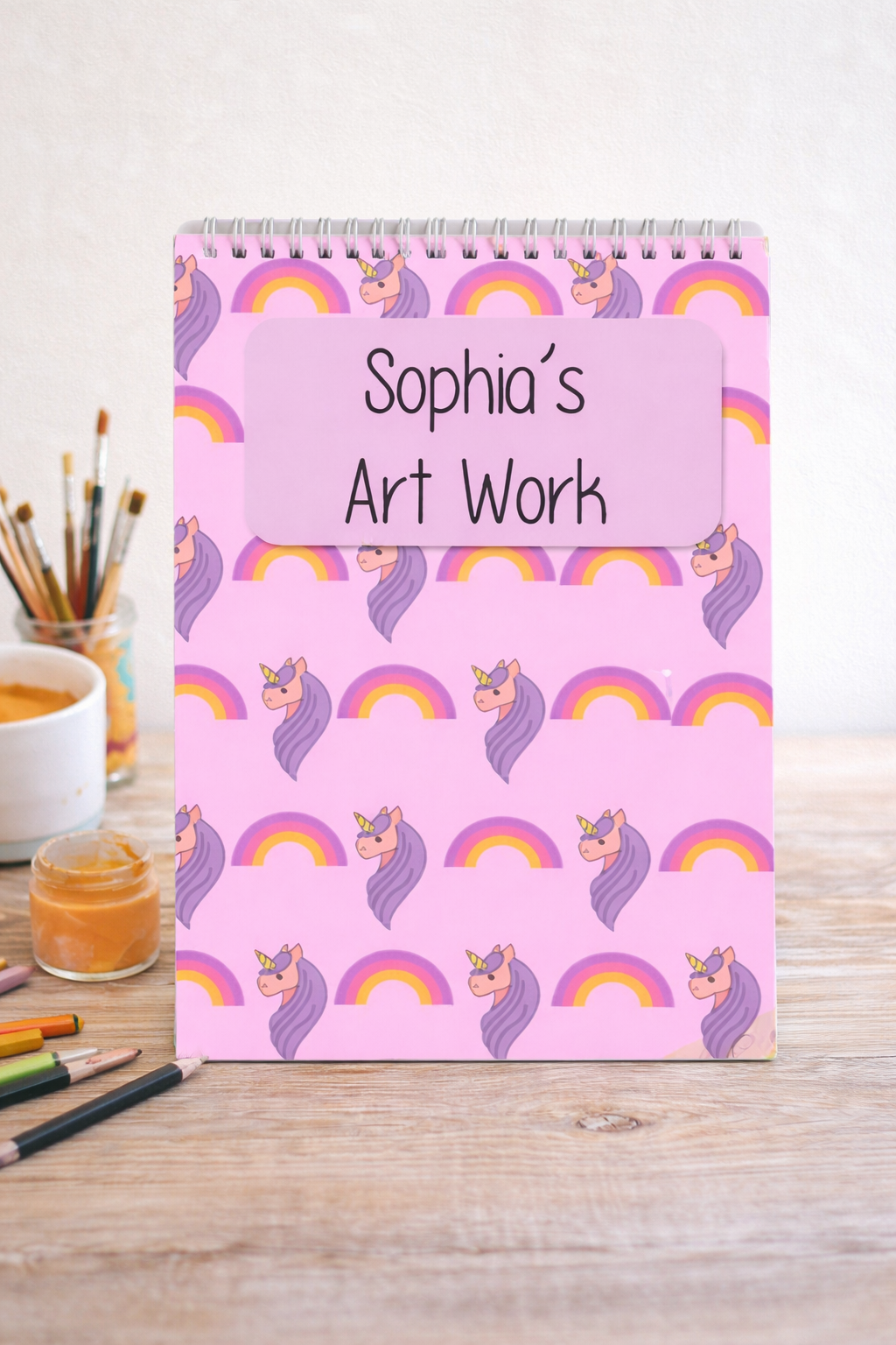 Personalised unicorn Sketchbook