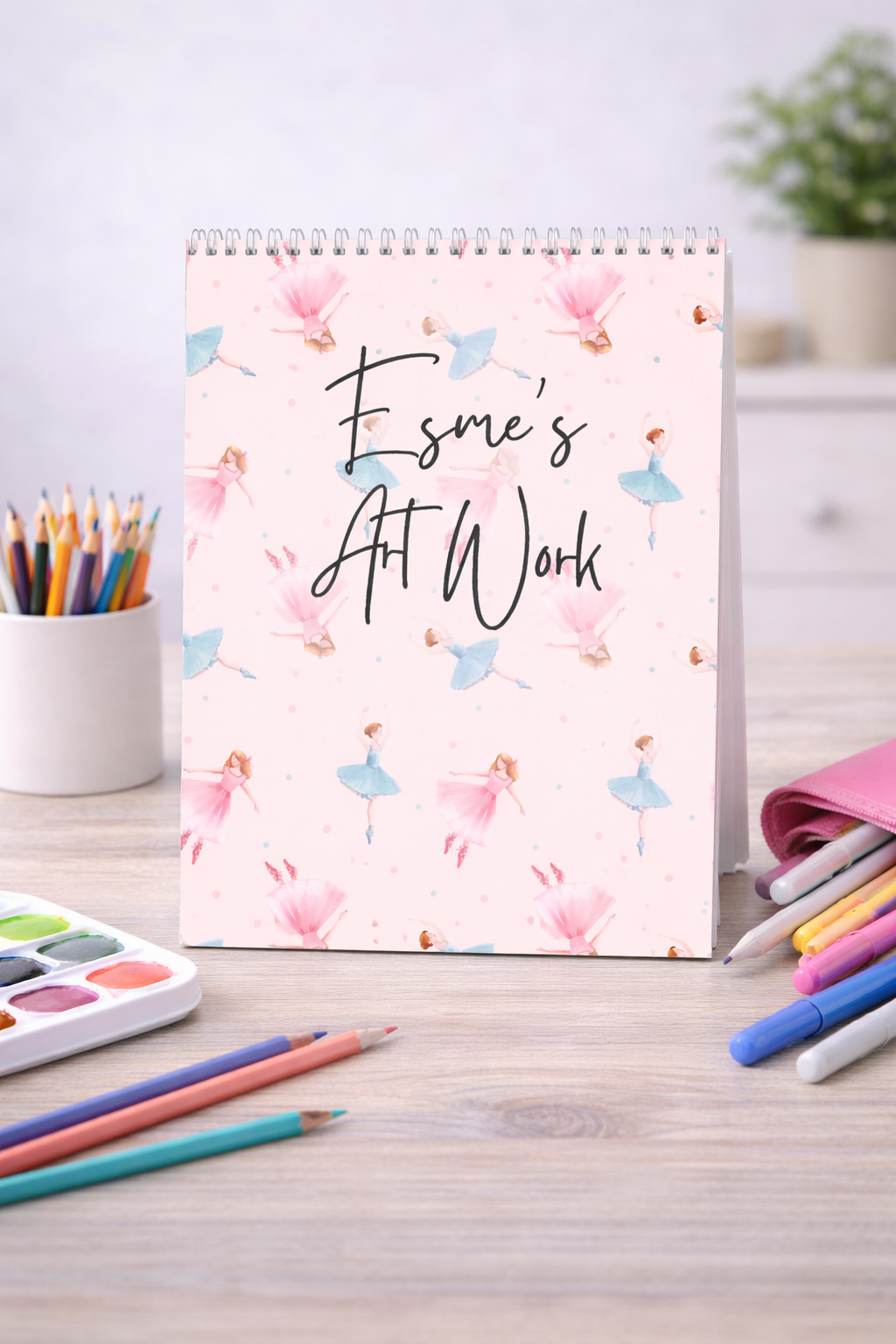 Personalised ballerina Sketchbook