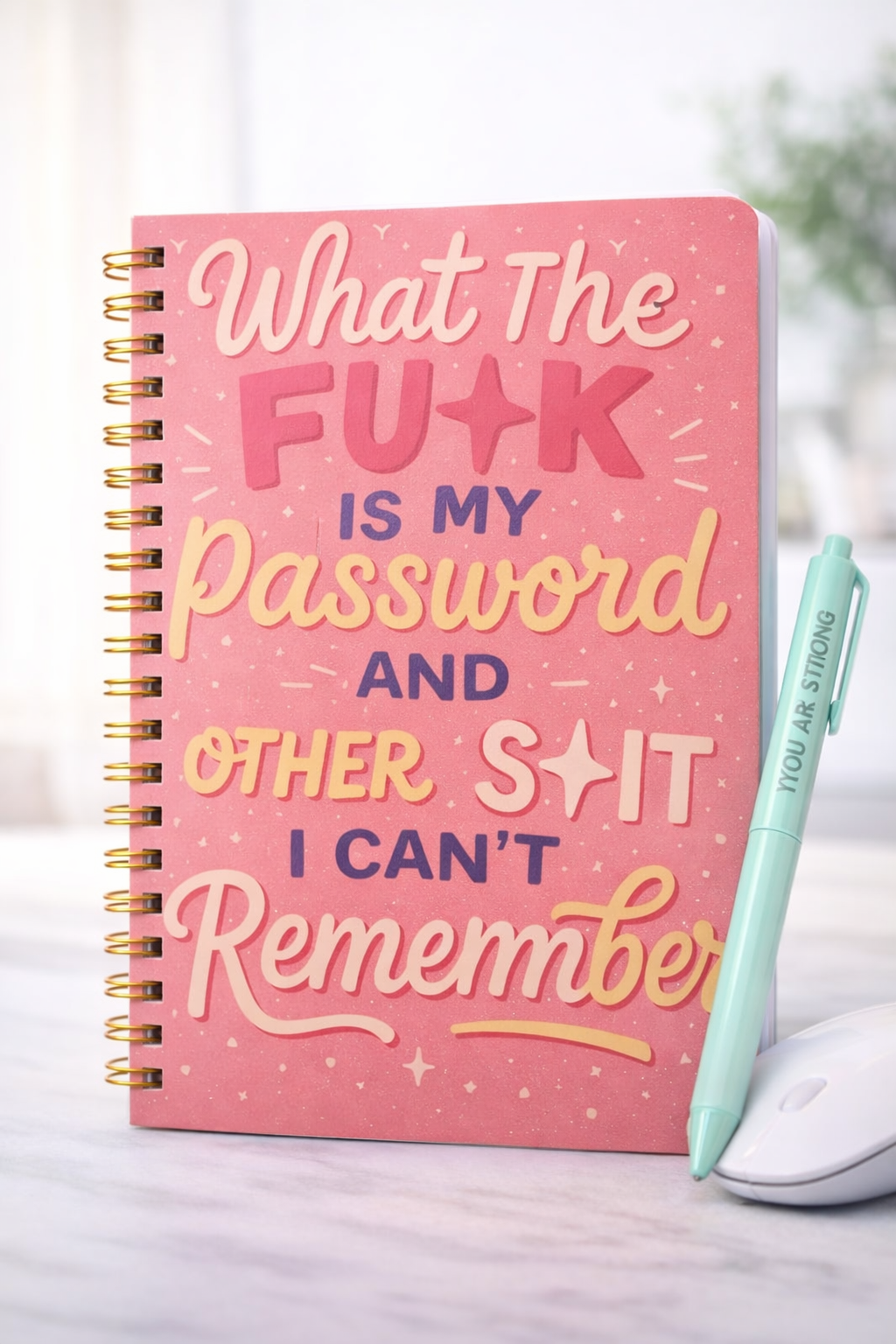 Funny Password Notebook | What The Fk Is My Password