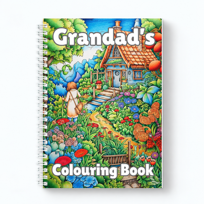 Personalised Garden Colouring Book | 30 Designs | Relaxing Adult Colouring Gift
