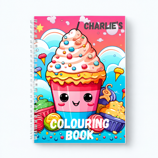 Personalised Kawaii Colouring Book | Kids Activity Book | Custom Name Gift