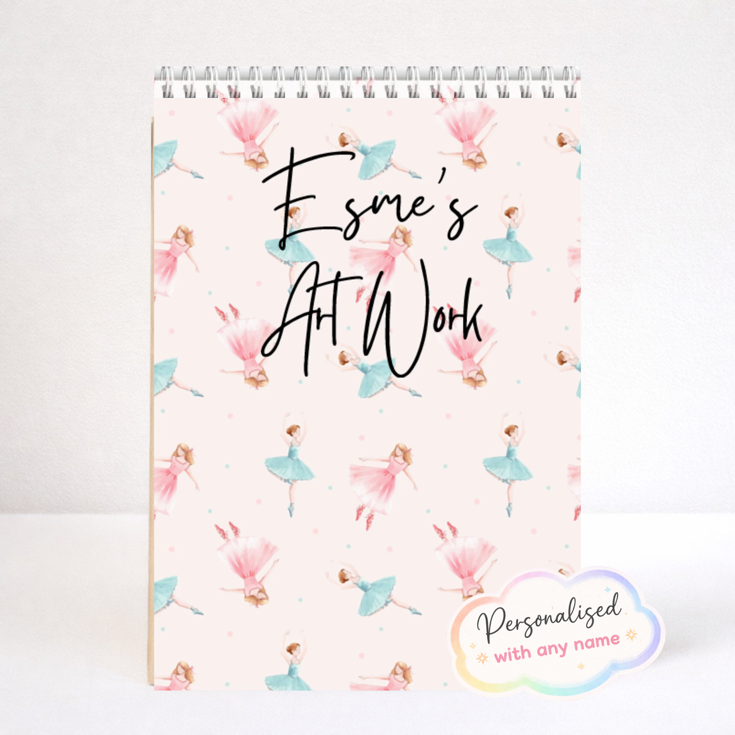 Personalised ballerina Sketchbook